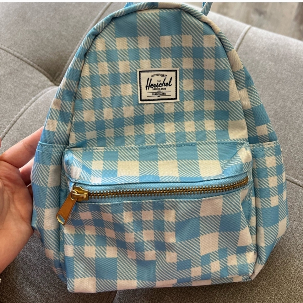 Herschel Supply Co. Blue Gingham Backpack